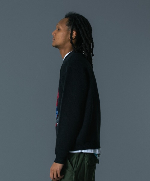 XLARGE(エクストララージ)の「GORILLA CREWNECK KNIT SWEATER(ニット/セーター・メンズ・ブラウン/ブラック・L/XL/M/S)」の10枚目の写真
