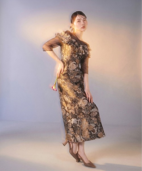 ♥︎ジャガードアシンメトリードレス♥︎ 花柄アシンメトリードレス 24WWVKXT | Desigual (Women