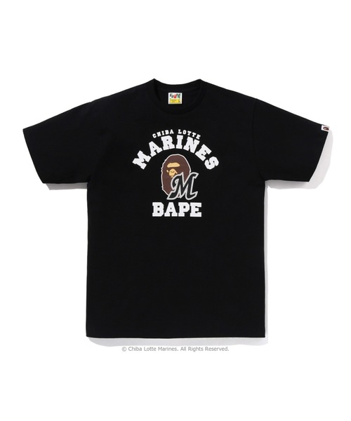 セール】BAPE X CHIBA LOTTE MARINES - COLLEGE TEE（Tシャツ