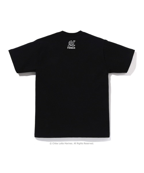 A BATHING APE(アベイシングエイプ)の「BAPE X CHIBA LOTTE MARINES - COLLEGE TEE(Tシャツ/カットソー・メンズ・ブラック/ホワイト・SMALL/LARGE/XX-LARGE/MEDIUM/X-LARGE)」の4枚目の写真