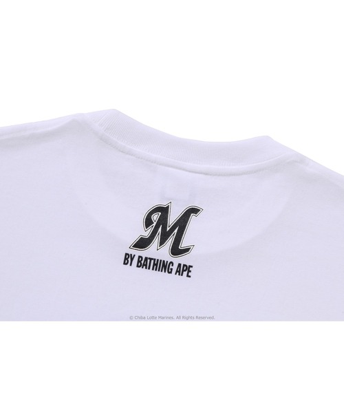 A BATHING APE(アベイシングエイプ)の「BAPE X CHIBA LOTTE MARINES - COLLEGE TEE(Tシャツ/カットソー・メンズ・ブラック/ホワイト・SMALL/LARGE/XX-LARGE/MEDIUM/X-LARGE)」の7枚目の写真