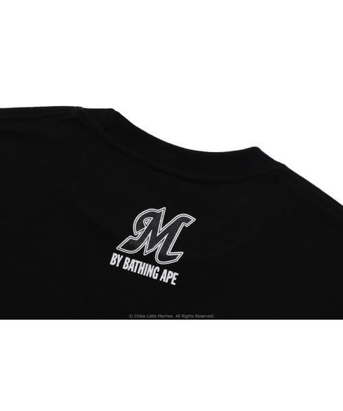 A BATHING APE(アベイシングエイプ)の「BAPE X CHIBA LOTTE MARINES - COLLEGE TEE(Tシャツ/カットソー・メンズ・ブラック/ホワイト・SMALL/LARGE/XX-LARGE/MEDIUM/X-LARGE)」の8枚目の写真
