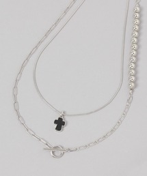 JEANASIS | ストーンクロス2レンネックレス/638280(ネックレス)