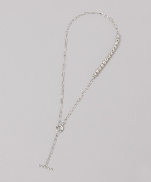 JEANASIS（ジーナシス）の「ストーンクロス2レンネックレス/638280（ネックレス・レディース・シルバー/ゴールド・FREE）」の4枚目の写真