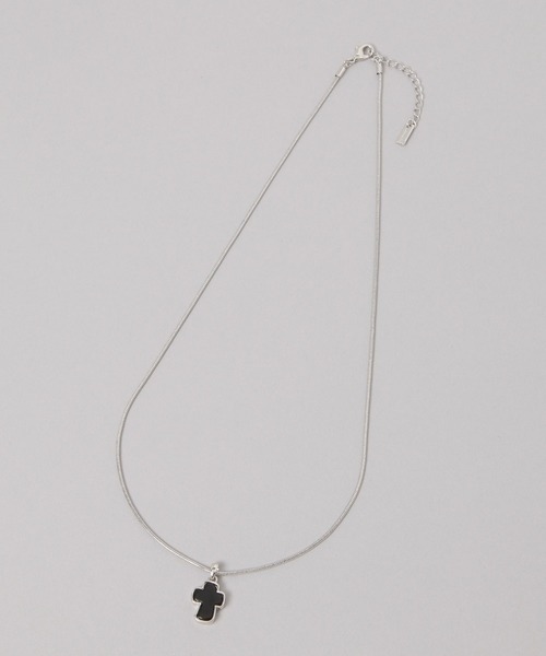 JEANASIS（ジーナシス）の「ストーンクロス2レンネックレス/638280（ネックレス・レディース・シルバー/ゴールド・FREE）」の5枚目の写真