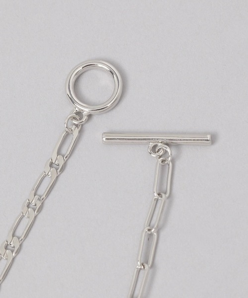 JEANASIS（ジーナシス）の「ストーンクロス2レンネックレス/638280（ネックレス・レディース・シルバー/ゴールド・FREE）」の7枚目の写真