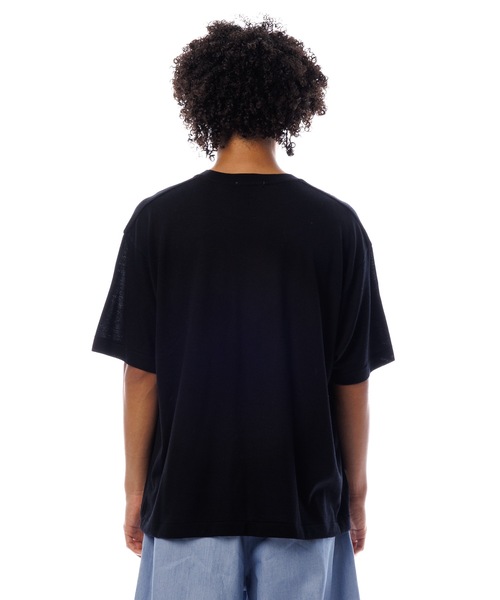 Sandinista(サンディニスタ)の「Premium Summer Wool T-Shirt / 上質サマーウールTシャツ(Tシャツ/カットソー・メンズ・ネイビー/イエロー/ブラック・SMALL/MEDIUM/LARGE)」の6枚目の写真