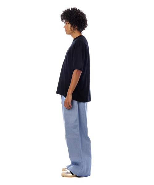 Sandinista(サンディニスタ)の「Premium Summer Wool T-Shirt / 上質サマーウールTシャツ(Tシャツ/カットソー・メンズ・ネイビー/イエロー/ブラック・SMALL/MEDIUM/LARGE)」の14枚目の写真