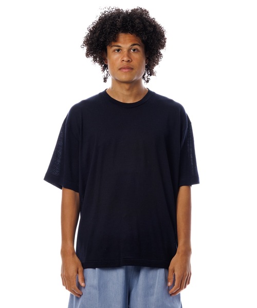 Sandinista(サンディニスタ)の「Premium Summer Wool T-Shirt / 上質サマーウールTシャツ(Tシャツ/カットソー・メンズ・ネイビー/イエロー/ブラック・SMALL/MEDIUM/LARGE)」の10枚目の写真