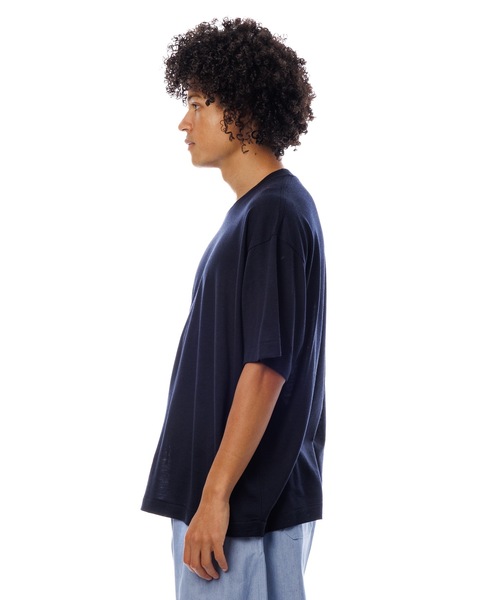 Sandinista(サンディニスタ)の「Premium Summer Wool T-Shirt / 上質サマーウールTシャツ(Tシャツ/カットソー・メンズ・ネイビー/イエロー/ブラック・SMALL/MEDIUM/LARGE)」の11枚目の写真