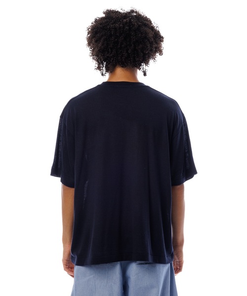 Sandinista(サンディニスタ)の「Premium Summer Wool T-Shirt / 上質サマーウールTシャツ(Tシャツ/カットソー・メンズ・ネイビー/イエロー/ブラック・SMALL/MEDIUM/LARGE)」の12枚目の写真