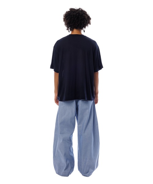 Sandinista(サンディニスタ)の「Premium Summer Wool T-Shirt / 上質サマーウールTシャツ(Tシャツ/カットソー・メンズ・ネイビー/イエロー/ブラック・SMALL/MEDIUM/LARGE)」の19枚目の写真