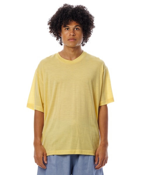 Sandinista(サンディニスタ)の「Premium Summer Wool T-Shirt / 上質サマーウールTシャツ(Tシャツ/カットソー・メンズ・ネイビー/イエロー/ブラック・SMALL/MEDIUM/LARGE)」の7枚目の写真