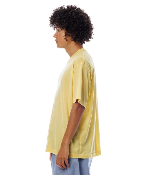 Sandinista(サンディニスタ)の「Premium Summer Wool T-Shirt / 上質サマーウールTシャツ(Tシャツ/カットソー・メンズ・ネイビー/イエロー/ブラック・SMALL/MEDIUM/LARGE)」の8枚目の写真
