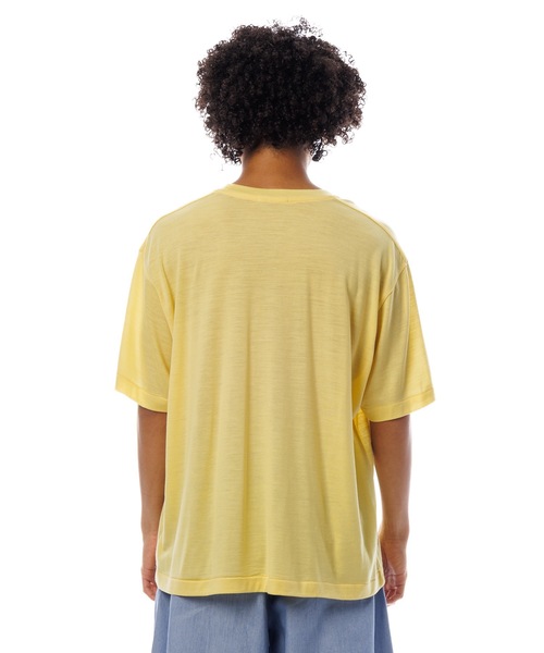 Sandinista(サンディニスタ)の「Premium Summer Wool T-Shirt / 上質サマーウールTシャツ(Tシャツ/カットソー・メンズ・ネイビー/イエロー/ブラック・SMALL/MEDIUM/LARGE)」の9枚目の写真