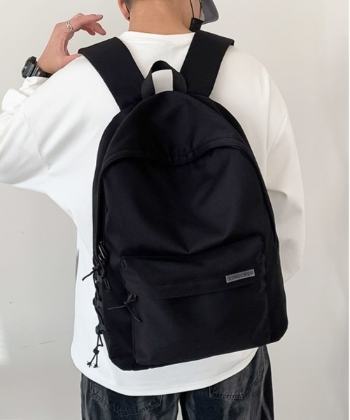 NEW GENTLEMAN(ニュージェントルマン)の「ハッピー シンプル バックパック(バックパック/リュック・メンズ・ホワイト/ブラック・FREE)」の2枚目の写真