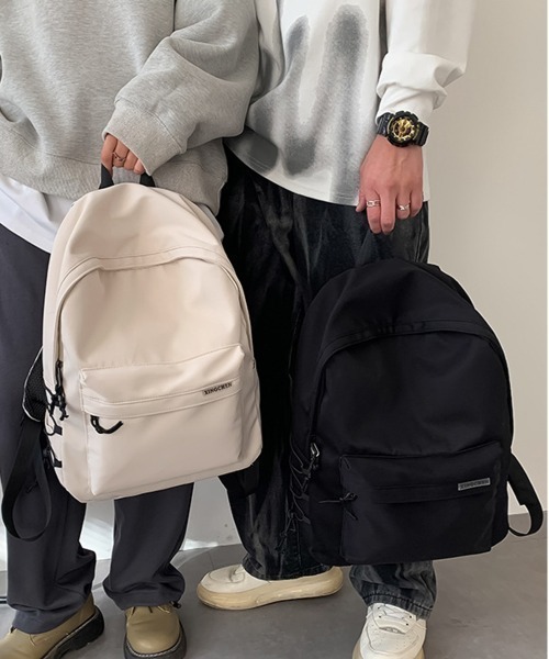 NEW GENTLEMAN(ニュージェントルマン)の「ハッピー シンプル バックパック(バックパック/リュック・メンズ・ホワイト/ブラック・FREE)」の3枚目の写真