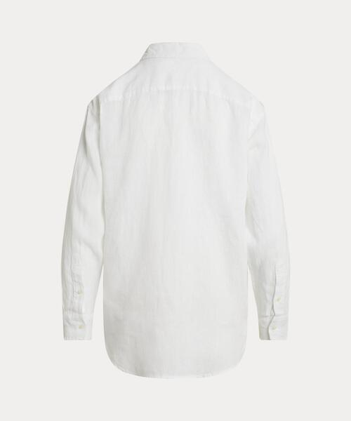 LAUREN RALPH LAUREN(ローレン ラルフ ローレン)の「リラックス フィット リネン シャツ(シャツ/ブラウス・レディース・ホワイト・XS/S/M/L/XXS)」の2枚目の写真