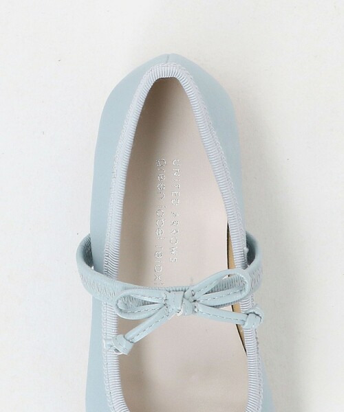 green label relaxing（グリーンレーベルリラクシング）の「スクエアリボン フラットシューズ / キッズ  17cm-23cm（バレエシューズ・キッズ・シルバー/ライトブルー・22cm/17cm/20cm/23cm/19cm/21cm/18cm）」の9枚目の写真
