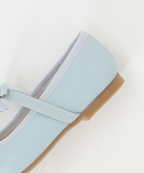 green label relaxing（グリーンレーベルリラクシング）の「スクエアリボン フラットシューズ / キッズ  17cm-23cm（バレエシューズ・キッズ・シルバー/ライトブルー・22cm/17cm/20cm/23cm/19cm/21cm/18cm）」の11枚目の写真