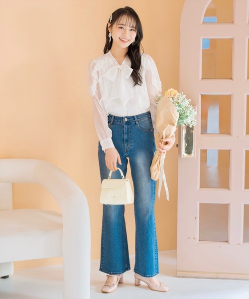 WILLSELECTION(ウィルセレクション)の「スクエアトゥメリージェーンストラップ付きパンプス(パンプス・レディース・ピンク/ブラック・MEDIUM/LARGE)」の13枚目の写真