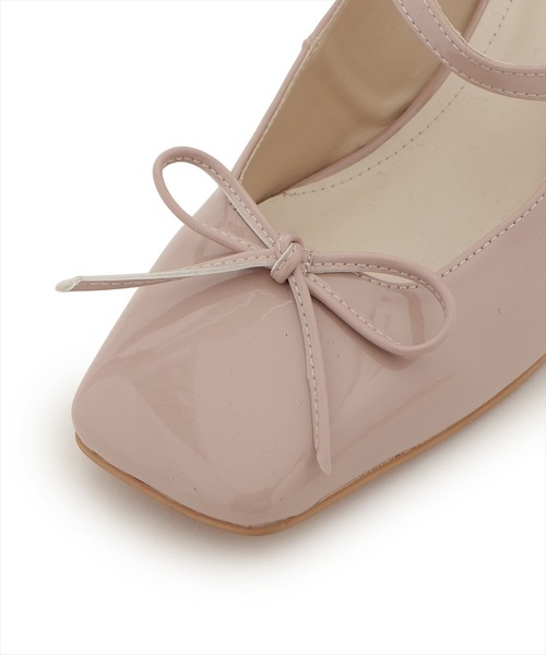 WILLSELECTION(ウィルセレクション)の「スクエアトゥメリージェーンストラップ付きパンプス(パンプス・レディース・ピンク/ブラック・MEDIUM/LARGE)」の6枚目の写真