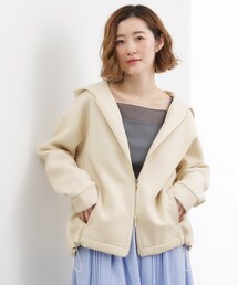 grove（グローブ）の「ダンボールジャージ フードパーカージャケット（ブルゾン）」