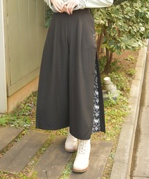axes femme（アクシーズファム）の「サイド柄切替ワイドパンツ（その他パンツ）」