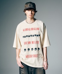 glamb（グラム）の「Skull Heart T-Shirt   スカルハートTシャツ（Tシャツ/カットソー）」
