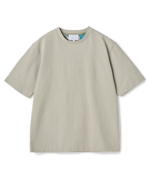 UNION STATION（ユニオンステーション）の「マルチファンクションT〈ストレッチ・速乾・イージーケア・UVカット・防菌・防臭・ハンドウォッシャブル〉（Tシャツ/カットソー・メンズ・ベージュ/ブラック/ホワイト/チャコールグレー・M/LL/L）」の4枚目の写真