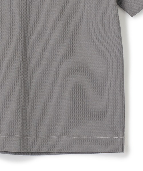 UNION STATION（ユニオンステーション）の「マルチファンクションT〈ストレッチ・速乾・イージーケア・UVカット・防菌・防臭・ハンドウォッシャブル〉（Tシャツ/カットソー・メンズ・ベージュ/ブラック/ホワイト/チャコールグレー・M/LL/L）」の11枚目の写真