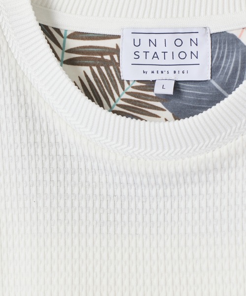 UNION STATION（ユニオンステーション）の「マルチファンクションT〈ストレッチ・速乾・イージーケア・UVカット・防菌・防臭・ハンドウォッシャブル〉（Tシャツ/カットソー・メンズ・ベージュ/ブラック/ホワイト/チャコールグレー・M/LL/L）」の5枚目の写真