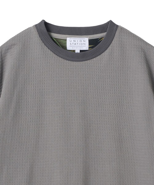 UNION STATION（ユニオンステーション）の「マルチファンクションT〈ストレッチ・速乾・イージーケア・UVカット・防菌・防臭・ハンドウォッシャブル〉（Tシャツ/カットソー・メンズ・ベージュ/ブラック/ホワイト/チャコールグレー・M/LL/L）」の9枚目の写真