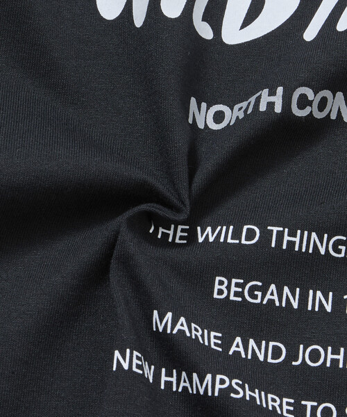 FREAK'S STORE(フリークスストア)の「限定展開 WILD THINGS×FREAK'S STORE/ワイルドシングス 別注 ビッグシルエット ロゴバックプリント クルーネック Tシャツ(Tシャツ/カットソー・メンズ・杢グレー/ホワイト/ブラック/ピンク/グレイッシュベージュ・SMALL/MEDIUM/LARGE)」の6枚目の写真