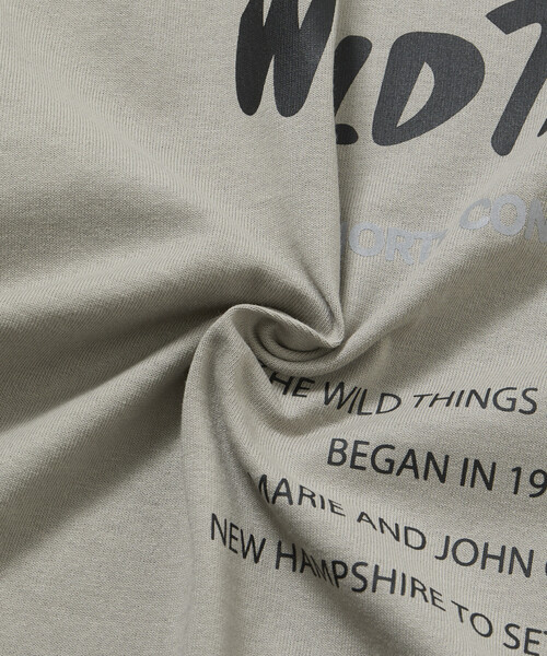 FREAK'S STORE(フリークスストア)の「限定展開 WILD THINGS×FREAK'S STORE/ワイルドシングス 別注 ビッグシルエット ロゴバックプリント クルーネック Tシャツ(Tシャツ/カットソー・メンズ・杢グレー/ホワイト/ブラック/ピンク/グレイッシュベージュ・SMALL/MEDIUM/LARGE)」の11枚目の写真