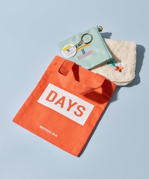 BIRTHDAY BAR(バースデイバー)の「Kindly Yours コットンミニレクタングルフラットバッグ(トートバッグ・レディース・オレンジ/イエロー/ミント/ブルー・0)」の8枚目の写真
