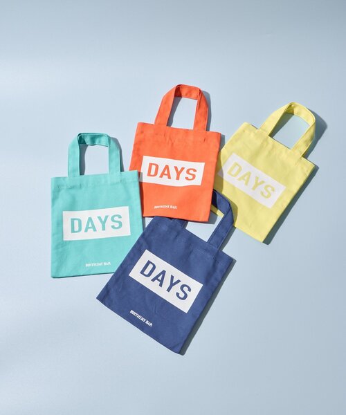 BIRTHDAY BAR(バースデイバー)の「Kindly Yours コットンミニレクタングルフラットバッグ(トートバッグ・レディース・オレンジ/イエロー/ミント/ブルー・0)」の9枚目の写真