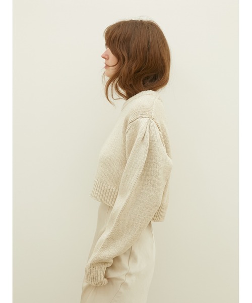 LA PEAU DE GEM（ラポドゥジェム）の「【LA PEAU DE GEM】M.O.M knit/メモリーオブマザーニット（ニット/セーター・レディース・アイボリー/ブラック・FREE）」の8枚目の写真