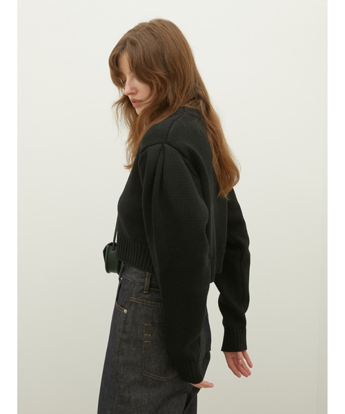 LA PEAU DE GEM（ラポドゥジェム）の「【LA PEAU DE GEM】M.O.M knit/メモリーオブマザーニット（ニット/セーター・レディース・アイボリー/ブラック・FREE）」の17枚目の写真