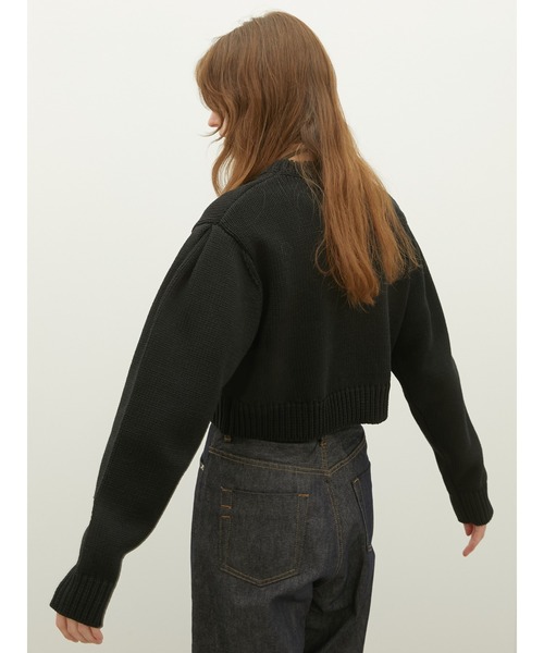 LA PEAU DE GEM（ラポドゥジェム）の「【LA PEAU DE GEM】M.O.M knit/メモリーオブマザーニット（ニット/セーター・レディース・アイボリー/ブラック・FREE）」の16枚目の写真