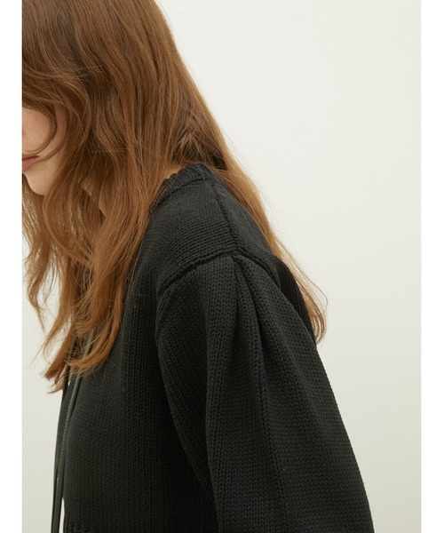 LA PEAU DE GEM（ラポドゥジェム）の「【LA PEAU DE GEM】M.O.M knit/メモリーオブマザーニット（ニット/セーター・レディース・アイボリー/ブラック・FREE）」の15枚目の写真