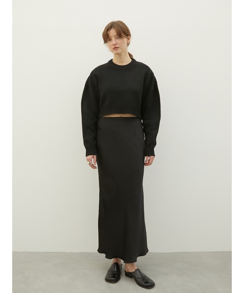 LA PEAU DE GEM（ラポドゥジェム）の「【LA PEAU DE GEM】M.O.M knit/メモリーオブマザーニット（ニット/セーター・レディース・アイボリー/ブラック・FREE）」の13枚目の写真