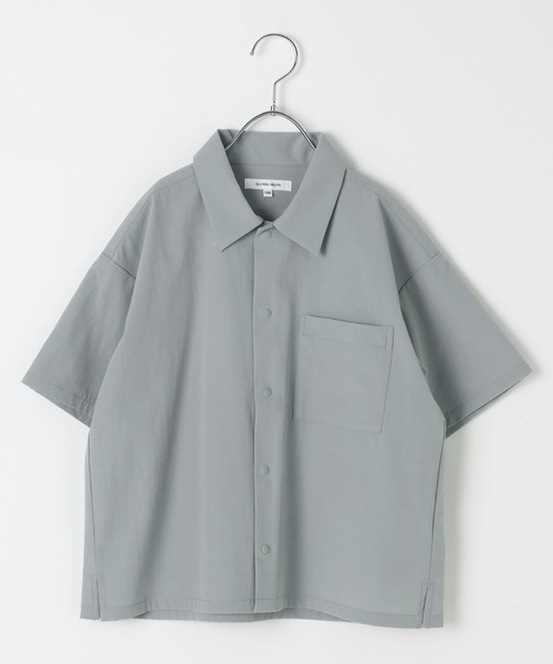 GLOBAL WORK（グローバルワーク）の「エアカルシャツ/618962（シャツ/ブラウス・キッズ・チャコールグレー/ブラック/ミント・150cm/140cm/130cm/160cm）」の16枚目の写真