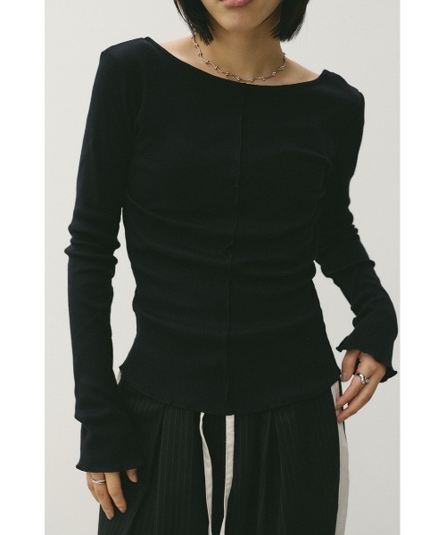 STYLEMIXER（スタイルミキサー）の「2WAYオープンカットトップ（Tシャツ/カットソー・レディース・ミント/ホワイト/ブラック・FREE）」の3枚目の写真