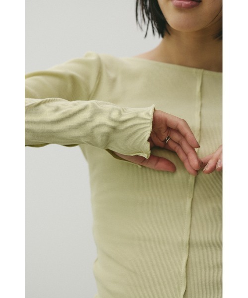 STYLEMIXER（スタイルミキサー）の「2WAYオープンカットトップ（Tシャツ/カットソー・レディース・ミント/ホワイト/ブラック・FREE）」の6枚目の写真