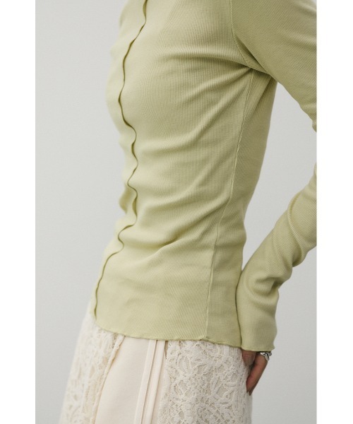 STYLEMIXER（スタイルミキサー）の「2WAYオープンカットトップ（Tシャツ/カットソー・レディース・ミント/ホワイト/ブラック・FREE）」の7枚目の写真