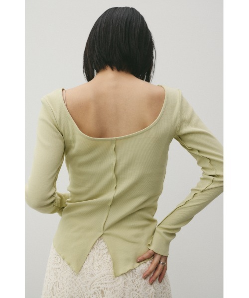 STYLEMIXER（スタイルミキサー）の「2WAYオープンカットトップ（Tシャツ/カットソー・レディース・ミント/ホワイト/ブラック・FREE）」の8枚目の写真