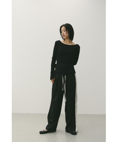 STYLEMIXER（スタイルミキサー）の「2WAYオープンカットトップ（Tシャツ/カットソー・レディース・ミント/ホワイト/ブラック・FREE）」の12枚目の写真