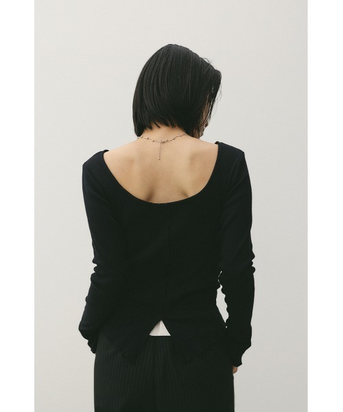 STYLEMIXER（スタイルミキサー）の「2WAYオープンカットトップ（Tシャツ/カットソー・レディース・ミント/ホワイト/ブラック・FREE）」の16枚目の写真