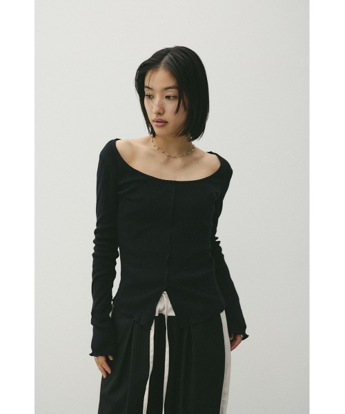 STYLEMIXER（スタイルミキサー）の「2WAYオープンカットトップ（Tシャツ/カットソー・レディース・ミント/ホワイト/ブラック・FREE）」の18枚目の写真